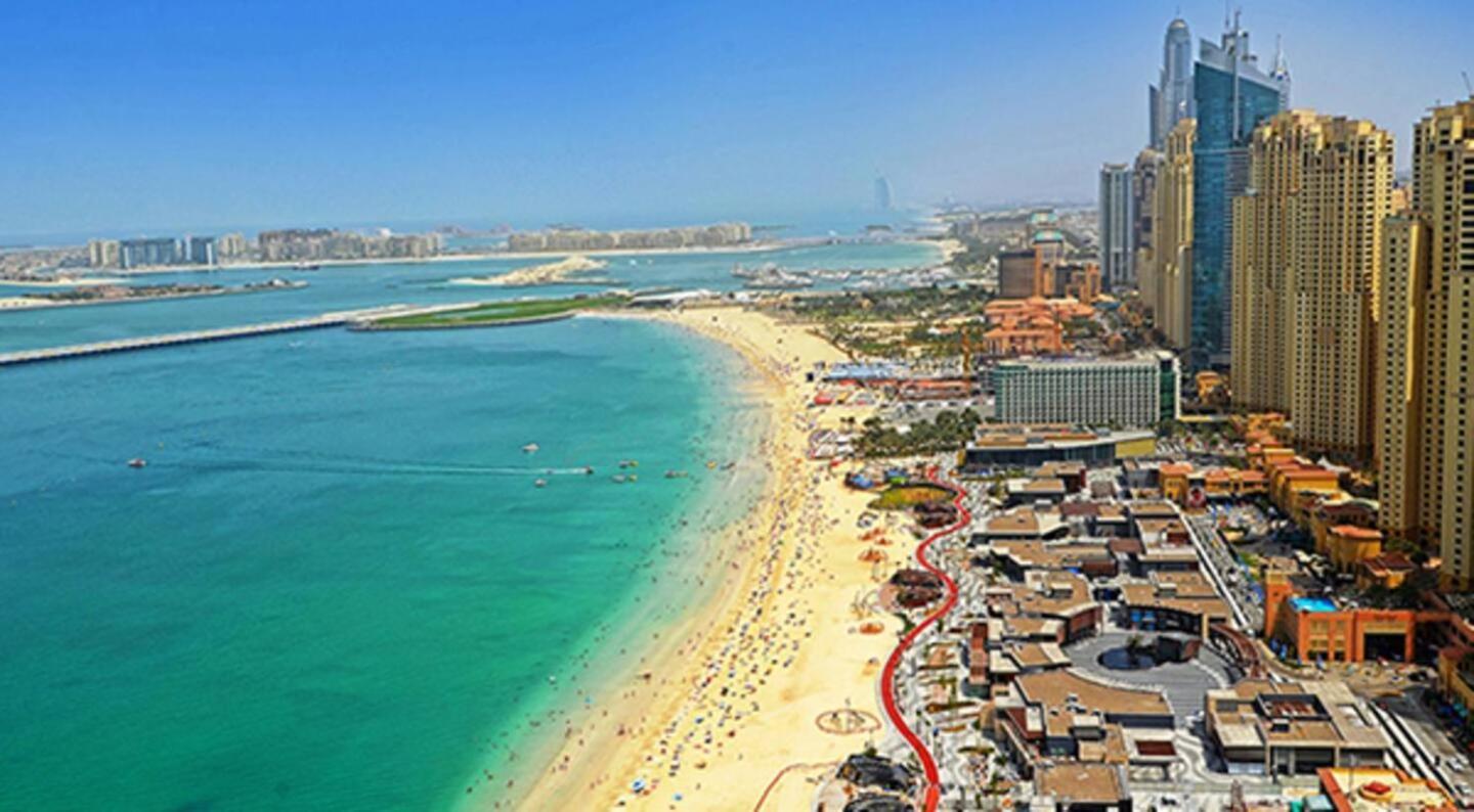 Premium 3BR! Partial Sea-View Apartment Dubai Bagian luar foto
