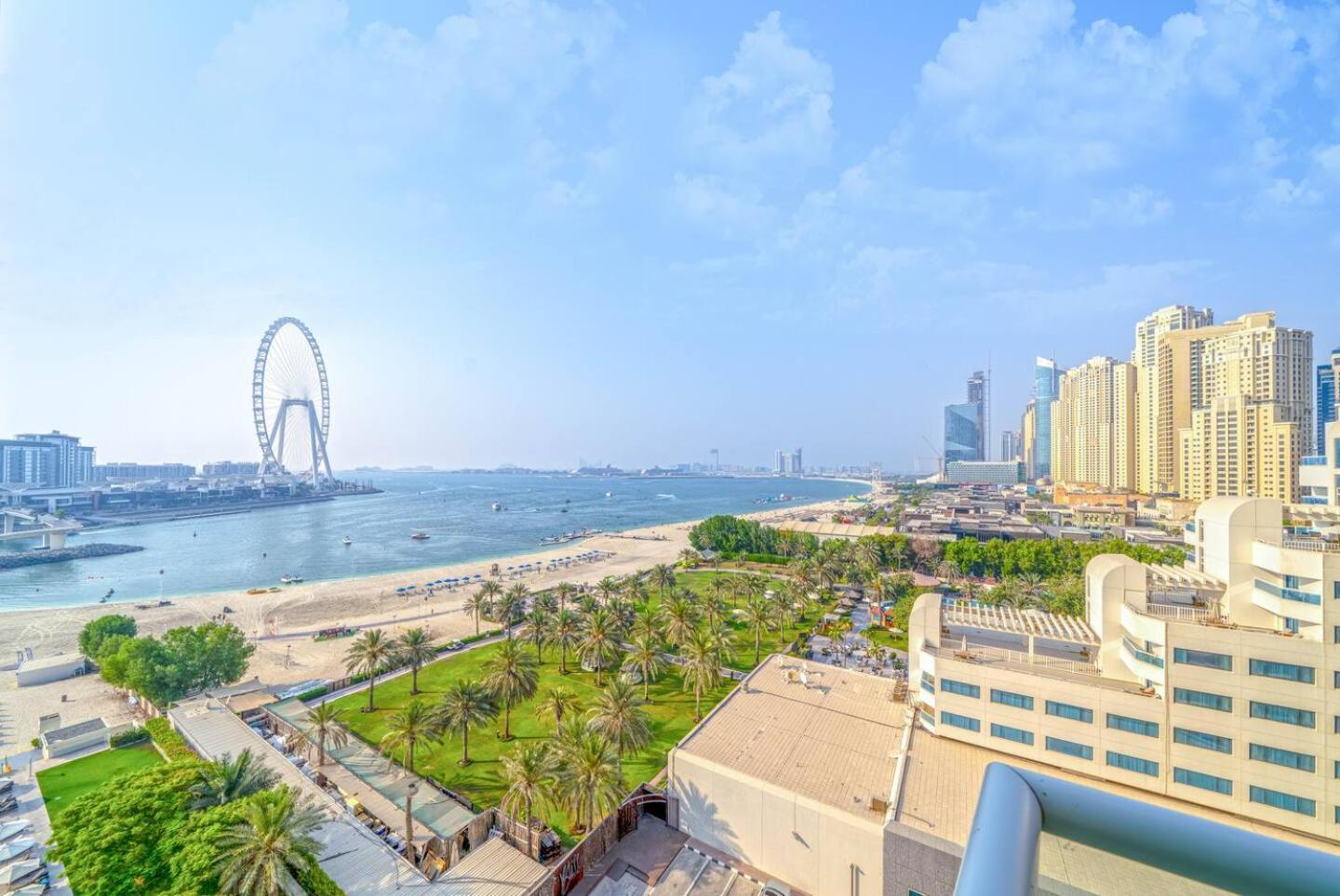 Premium 3BR! Partial Sea-View Apartment Dubai Bagian luar foto